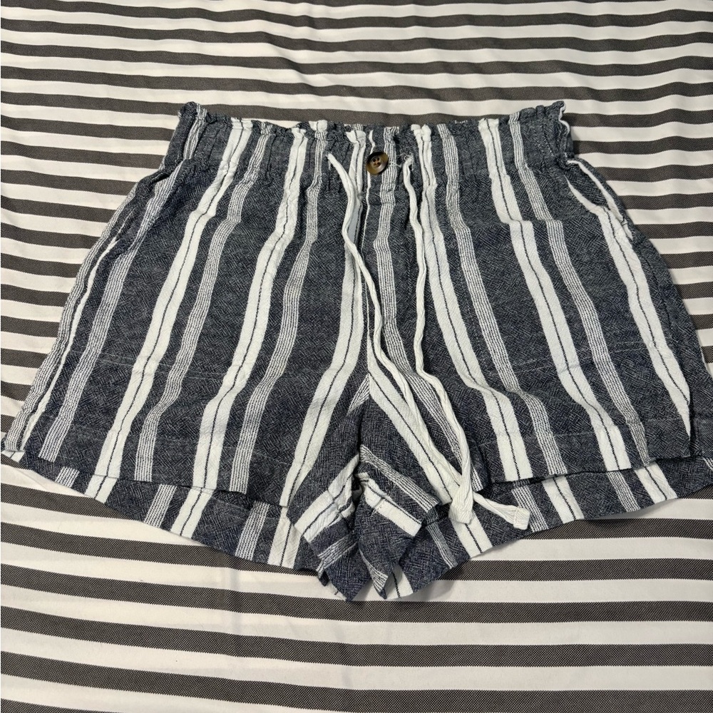 Striped Gray Women's Shorts